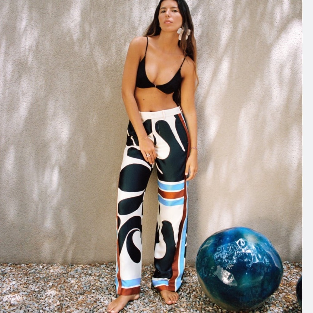 Zara/ printed palazzo trousers / NWT
